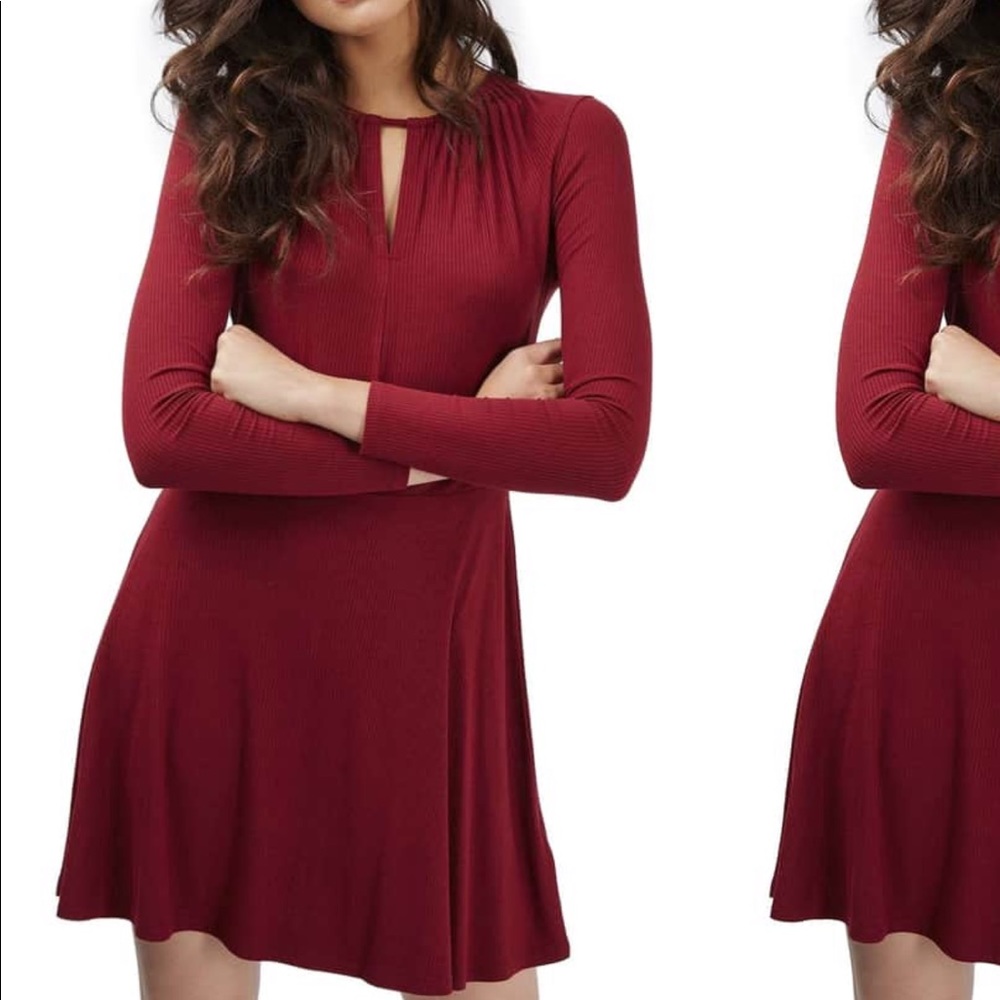 Topshop Keyhole Skater Dress